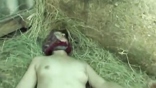Grannies Have Lesbian Sex In A Horse Barn