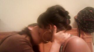 Girls Making Out On A Bed