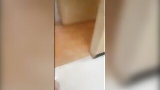Teen Lesbians in Public Bathroom