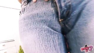 Busty Brunette Teens Wearing Tight Jeans! Round-Ass Cameltoe