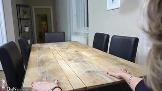 Oldnanny Old mom and horny teen is masturbating pussy
