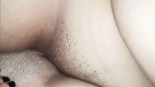Rubbing my wet pussy against my step-sisters' pussy