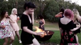 Christina, Dion, Katie, Kim Cumms, Mae, Panda & Sundari - No Regrets Retreat - Kristina Blond