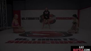 ULTIMATE SURRENDER - Lez MILF wrestler enjoys wrestling round with tattooed teen