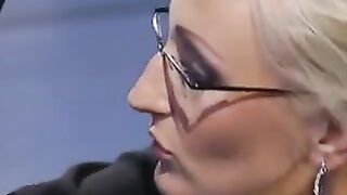 Sexy redhead cumming on a fist