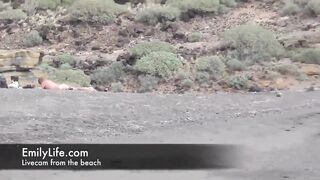 masturbation on the beach with my lesbian friend