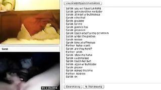 Skinny redhead on webcam