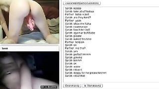 Skinny redhead on webcam