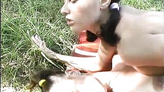 Young women having sex