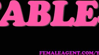 FemaleAgent Massive cumshot from seasoned veteran