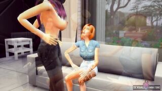 My Friend's Mother Seduces Me to Have Lesbian Sex - Sexual Hot Animations