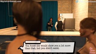 Pandora's Box #16: Two lesbian swingers having fun with a strap-on (HD gameplay)