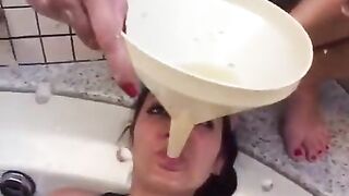 5 College Lesbian Girlfriends Punishment On 2 Sexy College Girls A Piss Drinking and Pussy Sucking n Licking.mp4