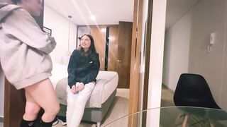 She is my new employee, she is a virgin and managed to convince her to have sex with me