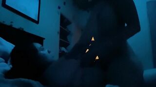 Rough and Passionate Amateur Lesbian Quickie with a Strap-On