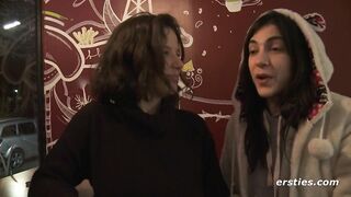 Ersties: Cute Amateur Babes Have Hot Lesbian Sex In A Public Changing Room