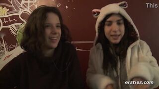 Ersties: Cute Amateur Babes Have Hot Lesbian Sex In A Public Changing Room