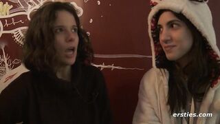 Ersties: Cute Amateur Babes Have Hot Lesbian Sex In A Public Changing Room