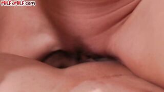 Lesbian busty pornstar MILFS enjoy facesitting and tribbing