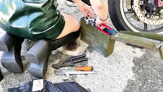 Crystal Cherry and Candie Luciani share toys and make each other cum