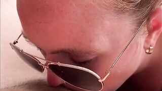POV Public Pussy Licking! Ginger Sucks My Large Clit Hard