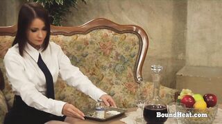 Horny Lesbian Maid Touching And Provoking Dominant Madame