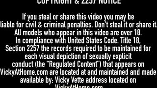 Blonde Bombshells Vicky Vette and Katy Jayne Make Each Other Orgasm!