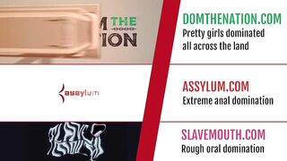 SLAVEMOUTH - Jessica Kay teen sub deep throats strapon