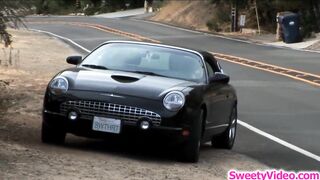 Lesbian milf pussy licks teen hitchhiker