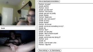 gorgeous brunette with glasses on webcam!