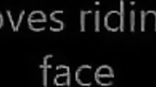 she loves riding her face