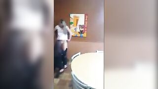 Cuter Girl Get Her Pussy Licked in Restaurant