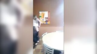 Cuter Girl Get Her Pussy Licked in Restaurant