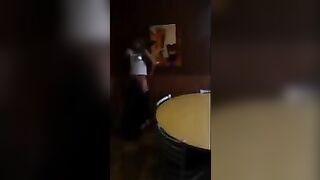 Cuter Girl Get Her Pussy Licked in Restaurant