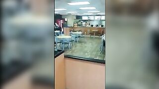 Cuter Girl Get Her Pussy Licked in Restaurant