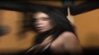 BDSM lesbian restrains her sexy little slave in the corner and clips her pussy