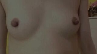 Tying Her Big Thick Nipples!!!!!!!