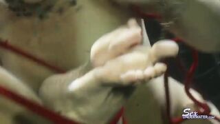 Daisy Duxxx meets the Bad Blonde underwater