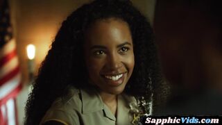 SWEETHEART VIDEO - Lesbian ebony licked rimmed and fingered on the office table