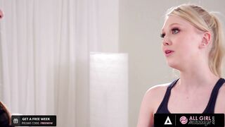 ALL GIRL MASSAGE Lily Rader Proves Her Boss That Corporate Massages Are A Must Have (Samantha Hayes)