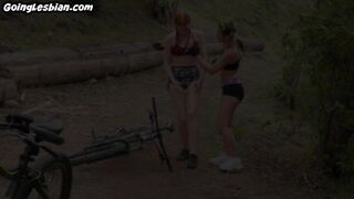 RAUNCHY MILF - Lesbian teens enjoy rimming and tribbing sex outdoor