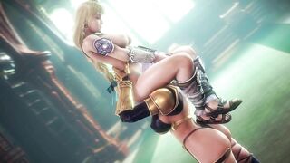 Ivy Valentine and Sophitia Alexandra lesbian sex - Soulcalibur (noname55)