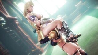 Ivy Valentine and Sophitia Alexandra lesbian sex - Soulcalibur (noname55)