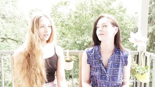 Ersties: Erste lesbische Erfahrung einer 21-jährigen Deutschen. Und was für eine!