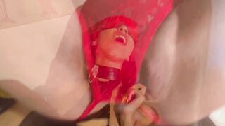 Lesdom anal sex and clit torture