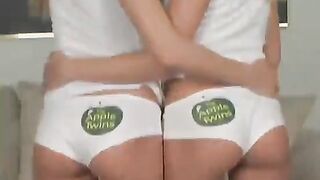 Beautiful blonde lesbian twin sisters.