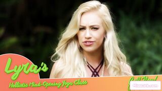 Busty lesbian licked by her small tits blonde yoga teacher (Big Tits, Big Tits)