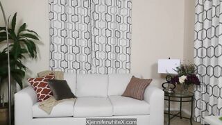 Krissy Lynn and Jennifer white get down and dirty during yoga session