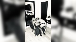 Dominate sexy babysitter making sure milf knows who's boss