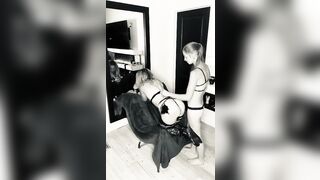 Dominate sexy babysitter making sure milf knows who's boss